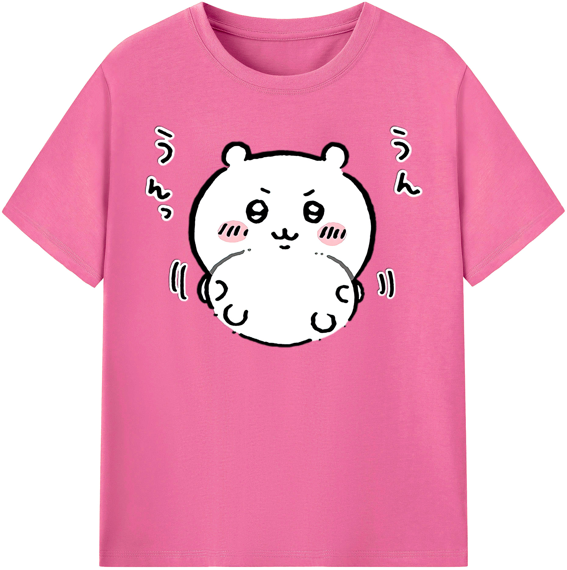 （画像用） ちいかわ ちいかわ Chii-kawa chiikawa レディースカジュアルプリントTシャツ（綿100％）